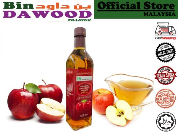 YUSUF TAIYOOB APPLE CIDER VINEGAR 500ml Cuka Epal Yusuf Taiyoob